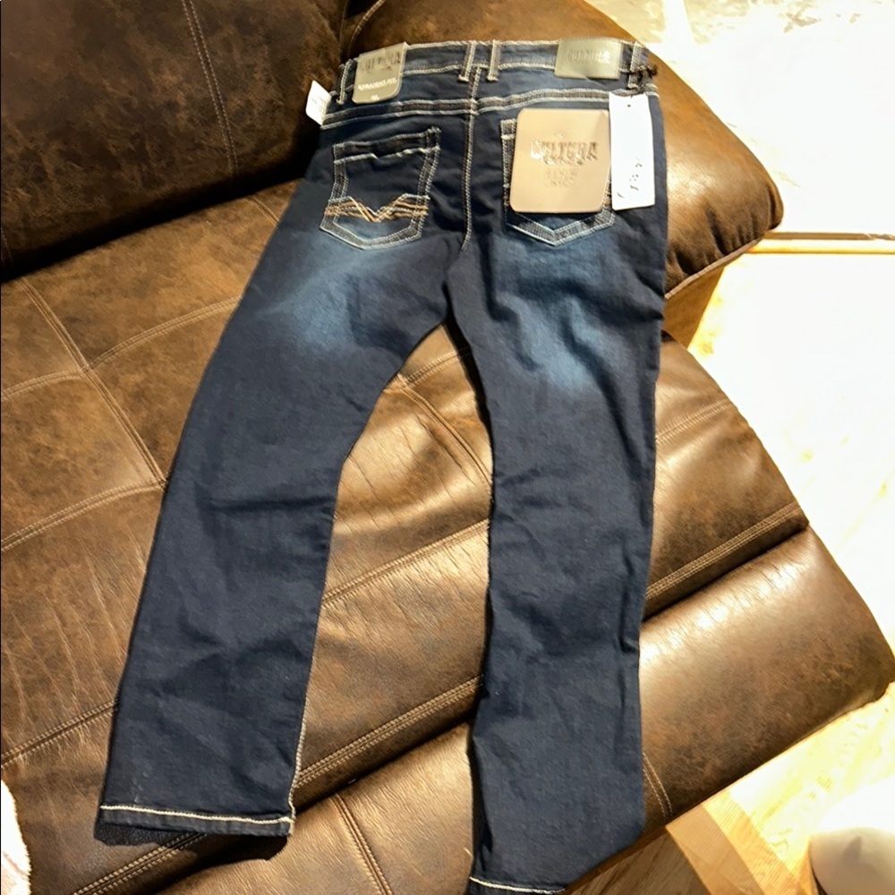 NEW Cultura Superior Denim Goods NYC Women's Straight Fit Jeans - Dark Blue - Picture 6 of 11